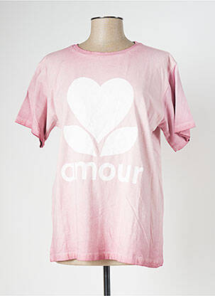 T-shirt rose MADE IN ITALY pour femme