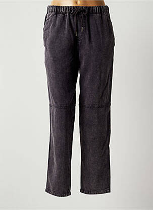 Jeans coupe droite taille haute taille haute noir FEELHOO femme