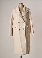 Manteau long beige SEE U SOON pour femme seconde vue