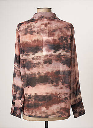 Blouse légère et transparente manches longues marron MOLLY BRACKEN femme
