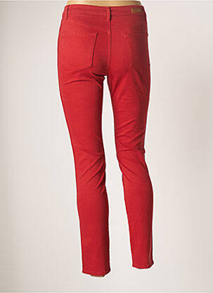 Pantalon slim stretch taille normale rouge MAYJUNE femme