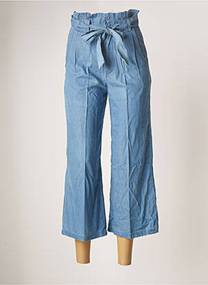 Pantalon 7/8 taille haute taille haute bleu LOIS femme