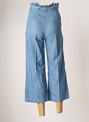Pantalon 7/8 taille haute taille haute bleu LOIS femme