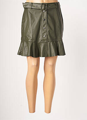 Jupe courte taille haute vert MOLLY BRACKEN femme