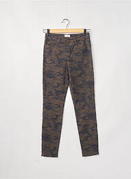 Pantalon slim skinny taille haute vert MAYJUNE femme