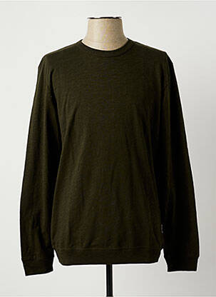 Sweat-shirt vert SELECTED pour homme