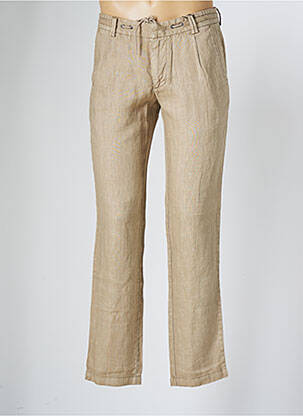 Pantalon droit beige S4 JACKETS pour homme