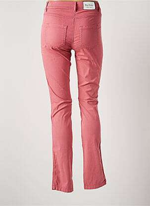 Pantalon slim broderie rivets taille normale rose MAE MAHE femme