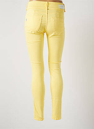 Pantalon slim broderie rivets taille normale jaune TIFFOSI femme