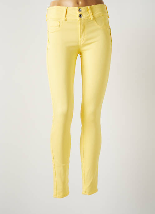 Pantalon slim jaune TIFFOSI pour femme