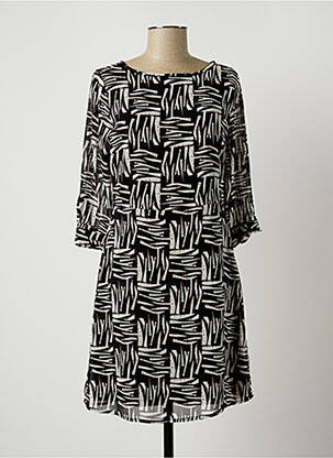 Robe courte manches 3/4 manches 3/4 noir MEXX femme