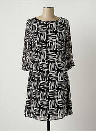 Robe courte manches 3/4 manches 3/4 noir MEXX femme
