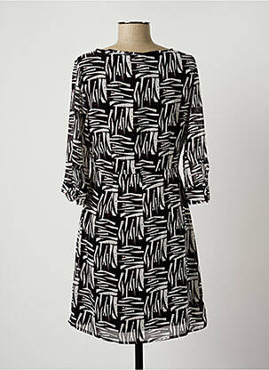 Robe courte manches 3/4 manches 3/4 noir MEXX femme