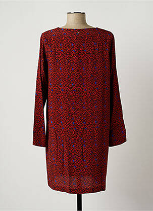 Robe courte manches longues manches longues orange KAPORAL femme
