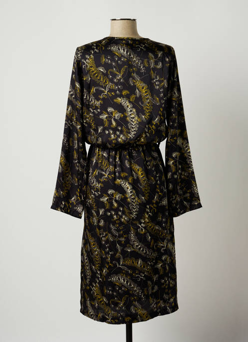 Robe mi-longue noir LA FEE MARABOUTEE pour femme