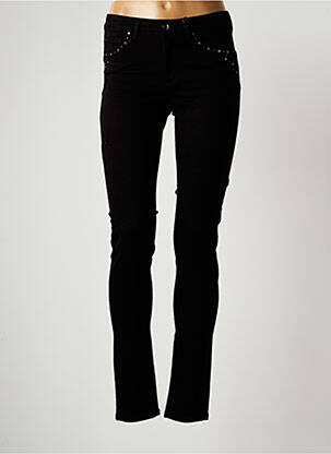 Jeans coupe slim noir IKKS pour femme
