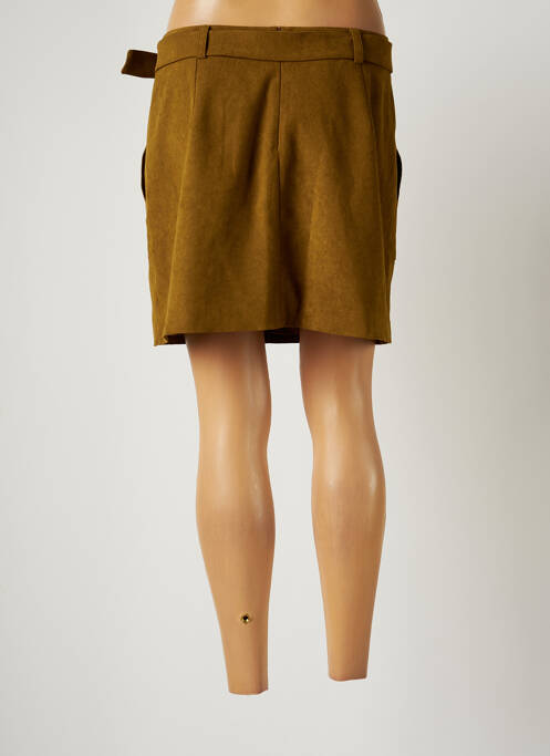 Jupe courte vert SEE U SOON pour femme