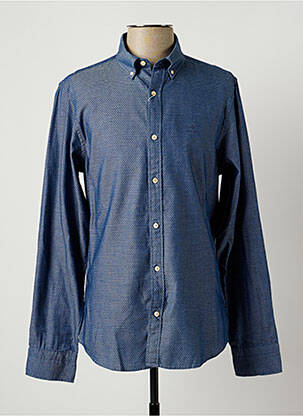 Chemise manches longues manches longues bleu GANT homme