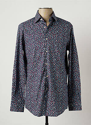 Chemise manches longues bleu PIERRE CARDIN pour homme