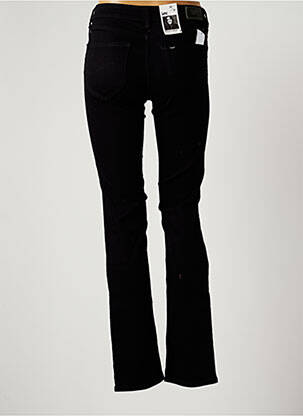 Jeans coupe droite broderie rivets taille haute bleu LEE femme