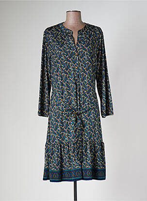 Robe mi-longue bleu K-DESIGN pour femme