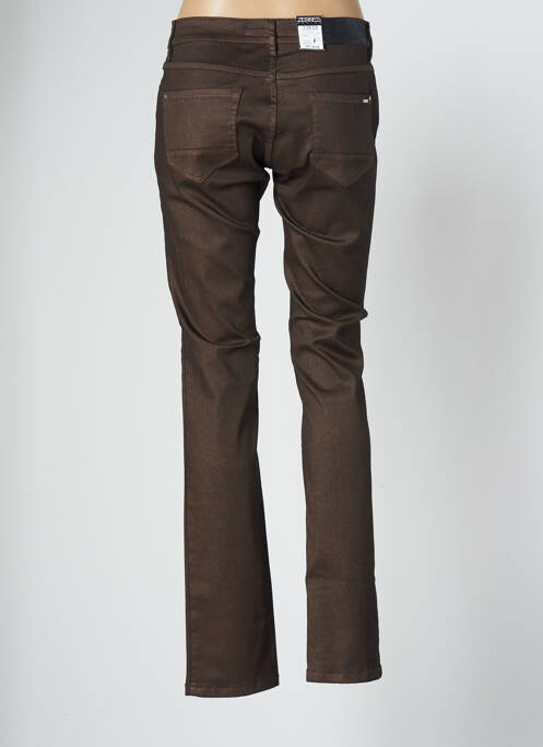 Pantalon slim marron ZERRES pour femme
