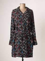 Robe courte manches longues manches longues noir JAD femme