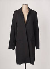 Manteau long noir MAJESTIC FILATURES pour femme seconde vue