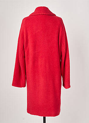 Manteau long coupe droite sans capuche rouge EMME M femme