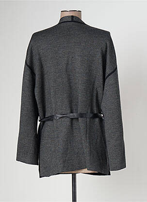 Gilet manches longues col châle gris GERARD DAREL femme