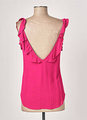 Top coupe fluide fines bretelles rose BA&SH femme