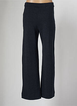 Pantalon large poches taille haute bleu MAJESTIC FILATURES femme