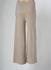 Pantalon large beige MARINA V pour femme seconde vue