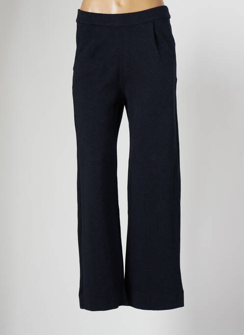 Pantalon large poches taille haute bleu MAJESTIC FILATURES femme
