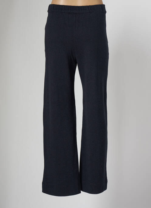 Pantalon large poches taille haute bleu MAJESTIC FILATURES femme