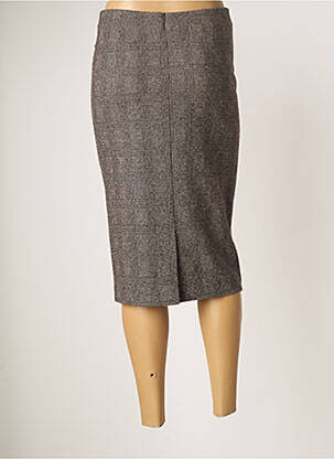 Jupe mi-longue stretch gris MAX MARA femme
