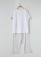 Pyjama blanc EGATEX pour femme seconde vue