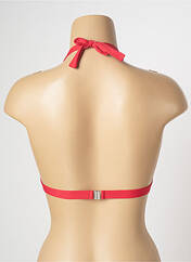 Haut de maillot de bain rouge GRAIN DE SABLE pour femme seconde vue
