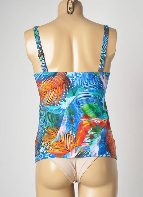 Haut de maillot de bain stretch haut soutien-gorge moulé bleu SUNFLAIR femme