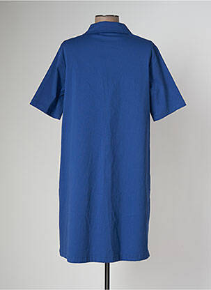 Robe courte manches courtes manches courtes bleu SKUNKFUNK femme