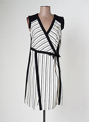 Robe courte sans manche sans manche blanc MADO ET LES AUTRES femme
