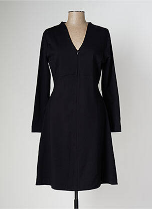 Robe mi-longue noir SKUNKFUNK pour femme