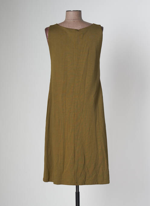 Robe mi-longue sans manche sans manche vert SKUNKFUNK femme