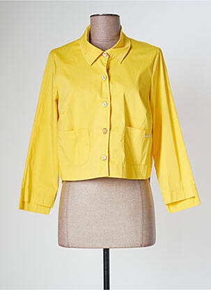 Veste casual poches jaune MALOKA femme