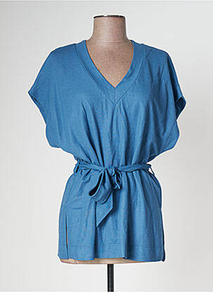 Tunique manches courtes coupe cintrée bleu TIFFOSI femme