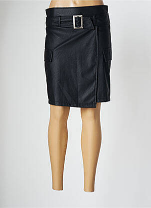 Jupe mi-longue taille haute noir LOLA ESPELETA femme