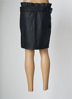 Jupe mi-longue taille haute noir LOLA ESPELETA femme