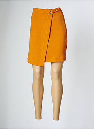 Jupe mi-longue orange SKFK pour femme