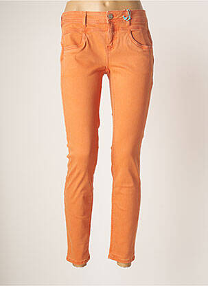 Pantalon slim stretch taille normale orange STREET ONE femme