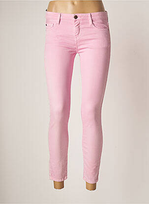 Pantalon 7/8 stretch taille normale rose ACQUAVERDE femme